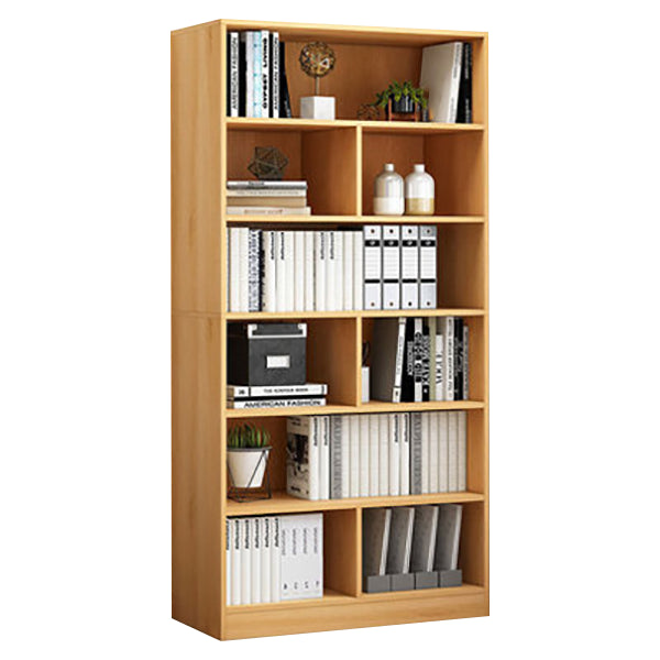 Closed Back Bookcase Contemporary Style Bookshelf for Home Office Study Room