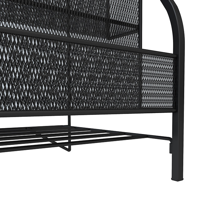 Closed Back Iron Ladder Bookshelf Contemporary Vertical Bookcase