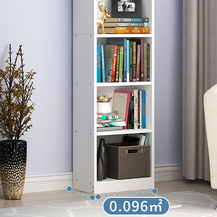 Artificial Wood Bookcase Contemporary Style Bookshelf for Home Office Study Room