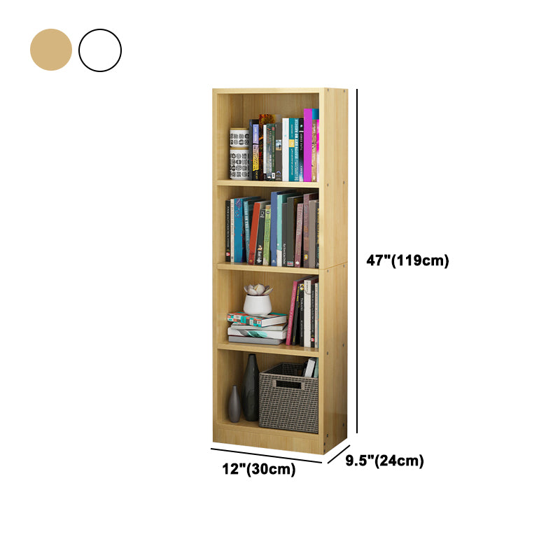 Artificial Wood Bookcase Contemporary Style Bookshelf for Home Office Study Room