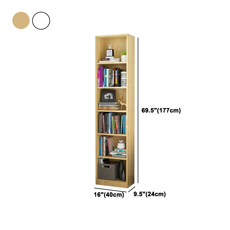 Artificial Wood Bookcase Contemporary Style Bookshelf for Home Office Study Room