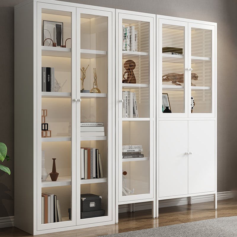 Scandinavian Style Bookcase with Door Shelf Bookcase for Study Room and Office