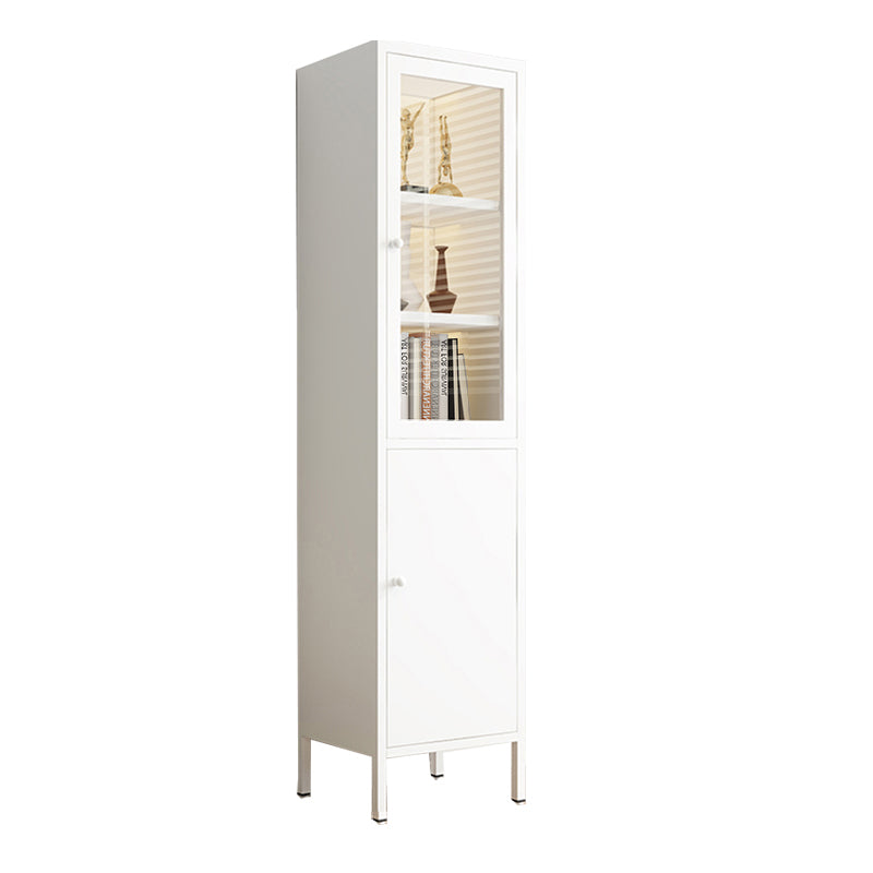 Scandinavian Style Bookcase with Door Shelf Bookcase for Study Room and Office