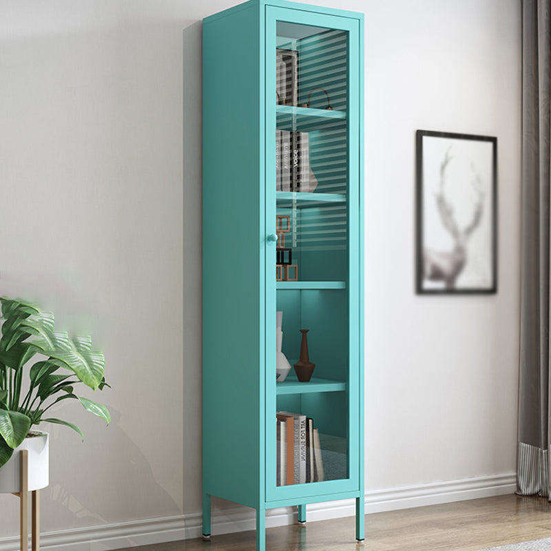 Scandinavian Style Bookcase with Door Shelf Bookcase for Study Room and Office