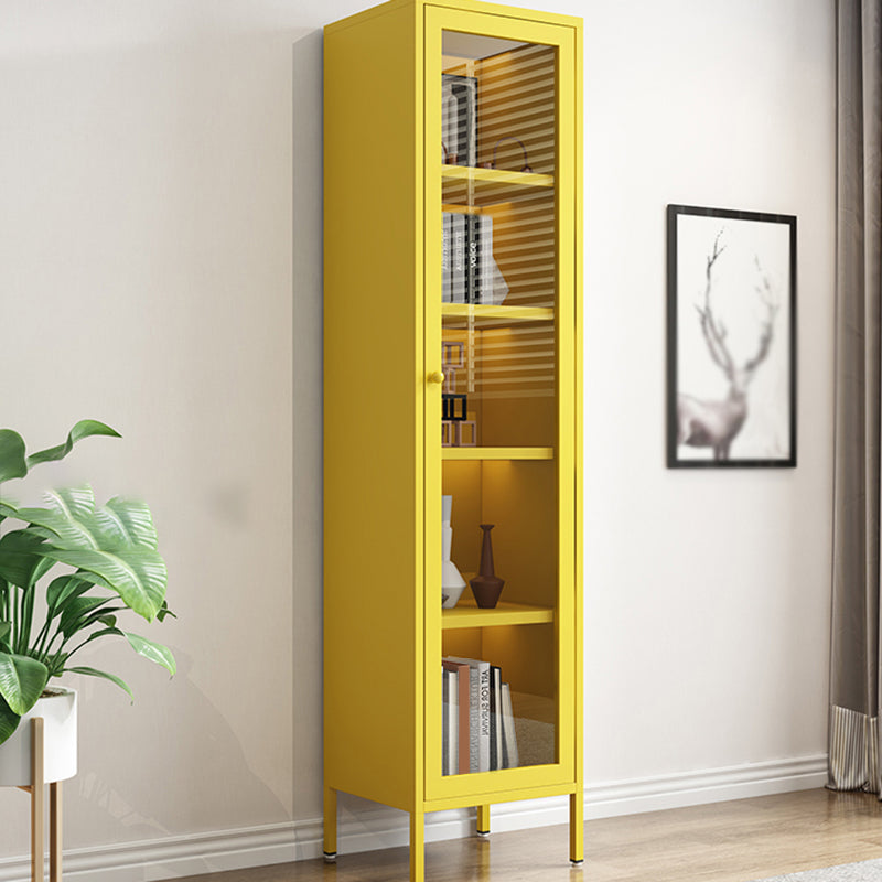 Scandinavian Style Bookcase with Door Shelf Bookcase for Study Room and Office