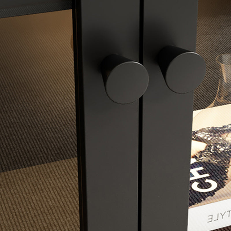 Scandinavian Style Bookcase with Door Shelf Bookcase for Study Room and Office