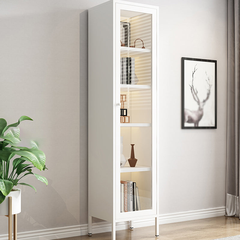 Scandinavian Style Bookcase with Door Shelf Bookcase for Study Room and Office