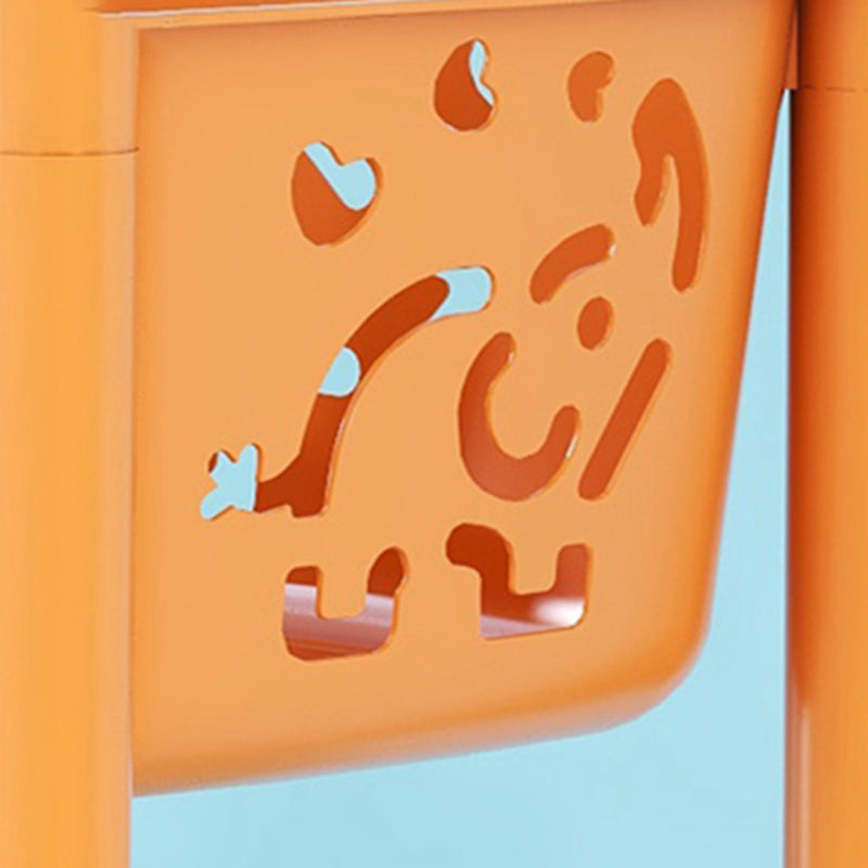 Scandinavian Style Bookcase with Casters Shelf Bookcase for Home and Office