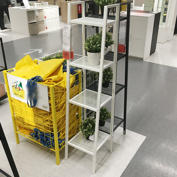 Scandinavian Style Shelf Bookcase Open Back Bookshelf for Home and Office