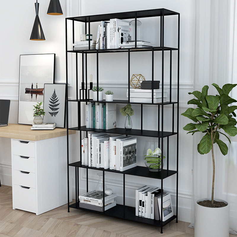 Modern Metal Etagere Bookshelf Vertical Iron Bookshelf for Living Room