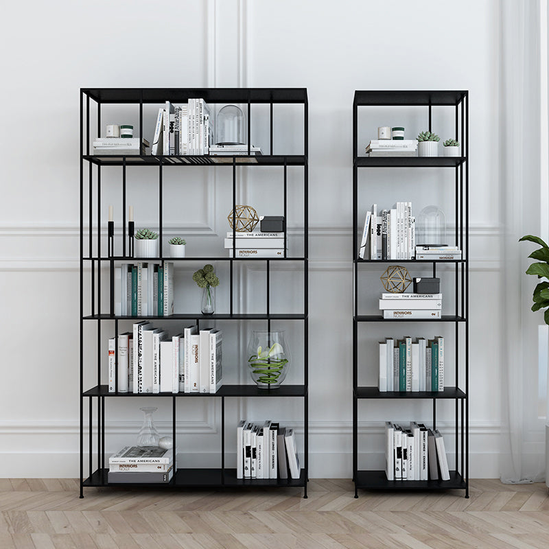 Modern Metal Etagere Bookshelf Vertical Iron Bookshelf for Living Room