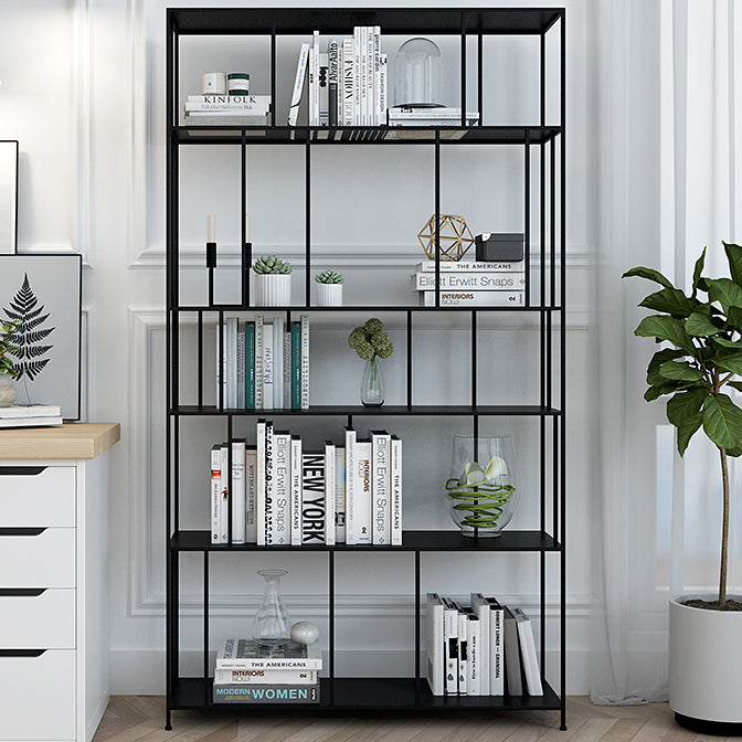 Modern Metal Etagere Bookshelf Vertical Iron Bookshelf for Living Room
