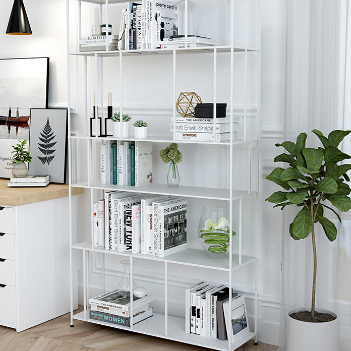 Modern Metal Etagere Bookshelf Vertical Iron Bookshelf for Living Room