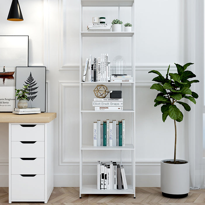 Modern Metal Etagere Bookshelf Vertical Iron Bookshelf for Living Room
