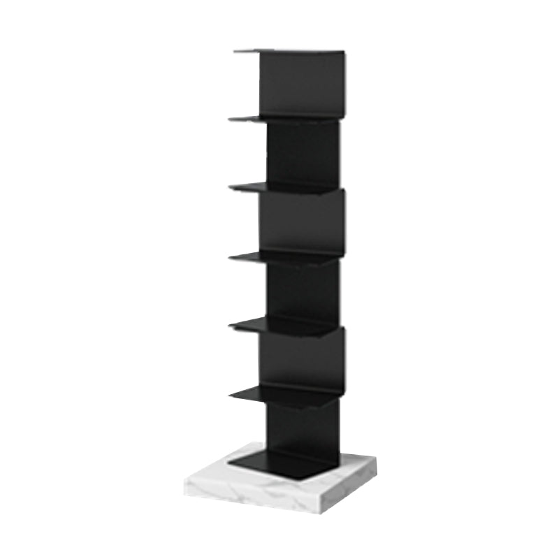 Modern Style Vertical Bookshelf Stainless Steel Shelf Bookcase for Home