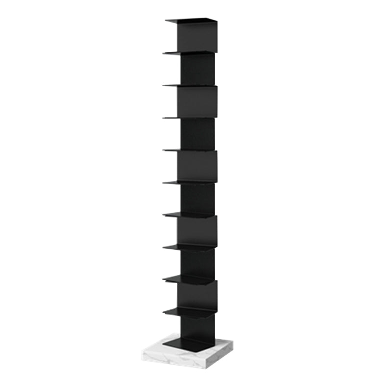Modern Style Vertical Bookshelf Stainless Steel Shelf Bookcase for Home