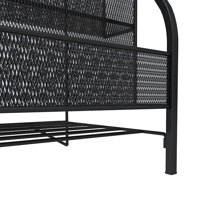 Metal Ladder Bookcase Scandinavian Style Closed Back Book Shelf