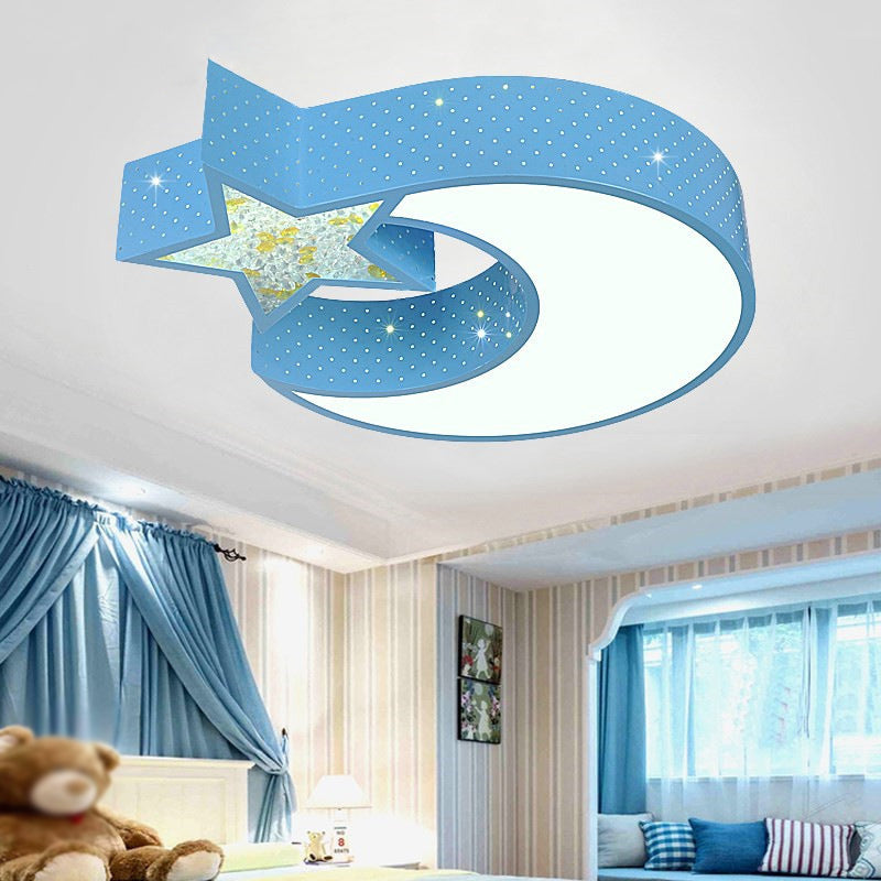 Modern Flushmount Ceiling Lamp Nordic Style LED Flush Mount Lighting for Kid's Bedroom