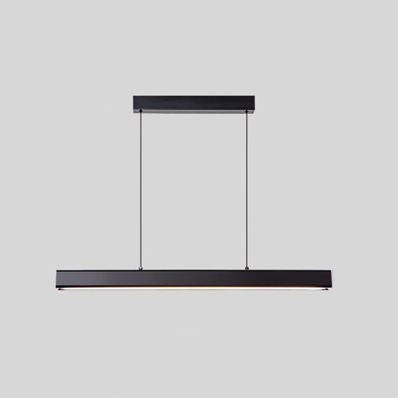 Modern Straight Island Light Aluminum LED Island Pendant for Dining Room