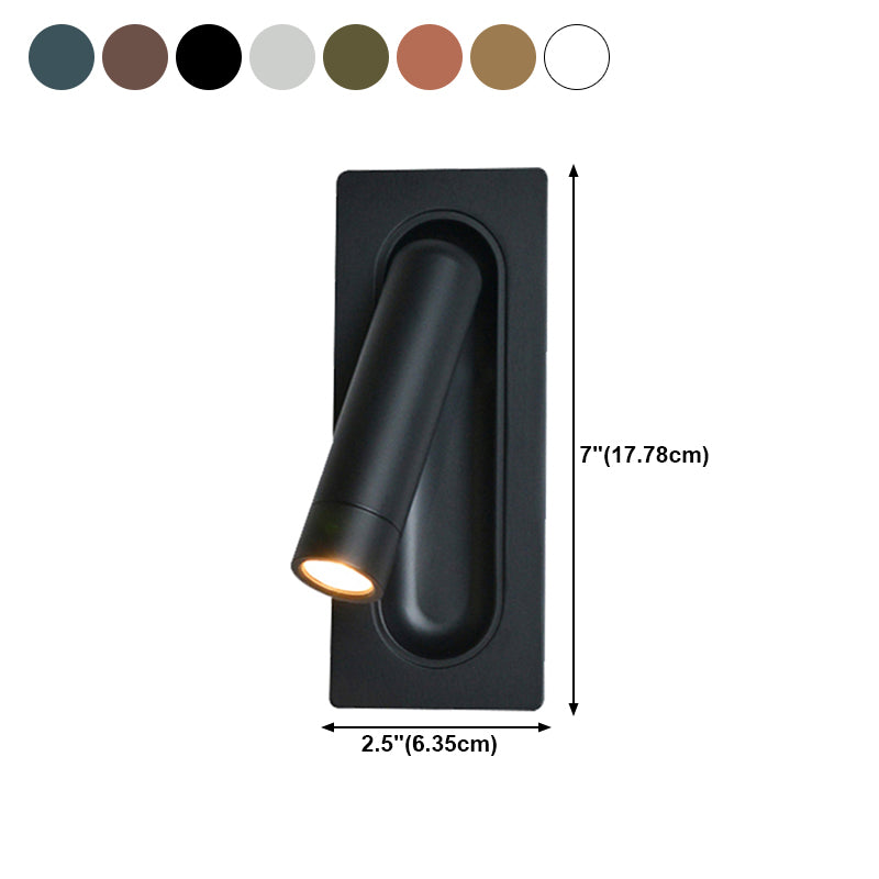 Modern Style Aluminum Wall Light 7" High Reading Wall Sconce for Bedroom