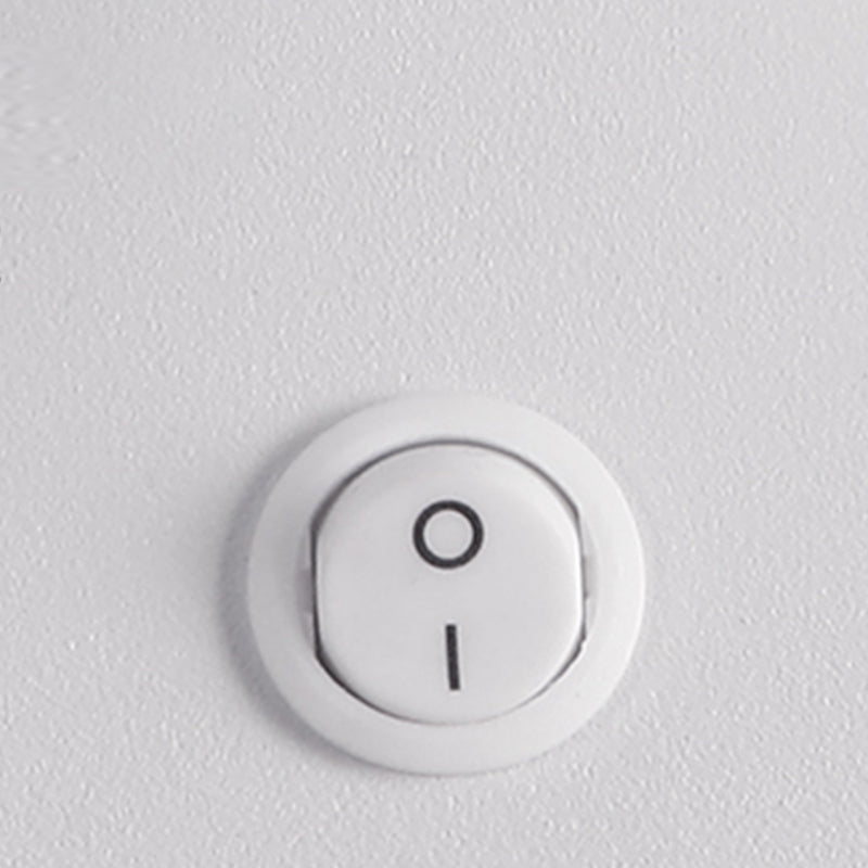 Modern Metal Wall Light Square 4" Wide Reading Wall Sconce with Switch for Bedroom