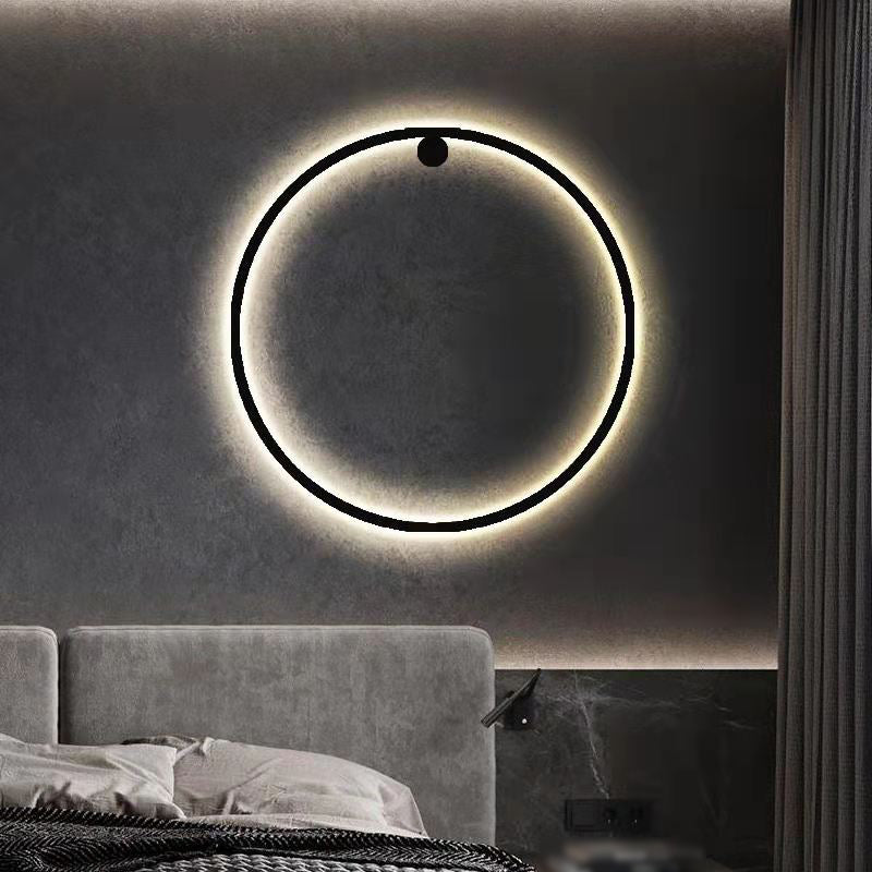 Round Shade Metal Wall Sconce Modern Style 1 Light Wall Mounted Light