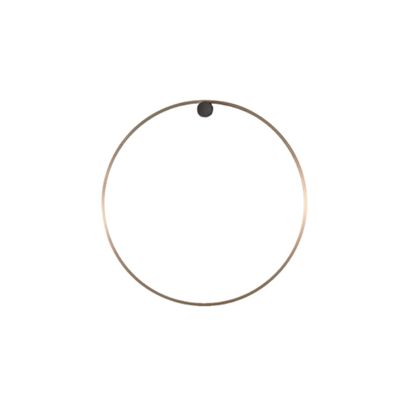 Round Shade Metal Wall Sconce Modern Style 1 Light Wall Mounted Light
