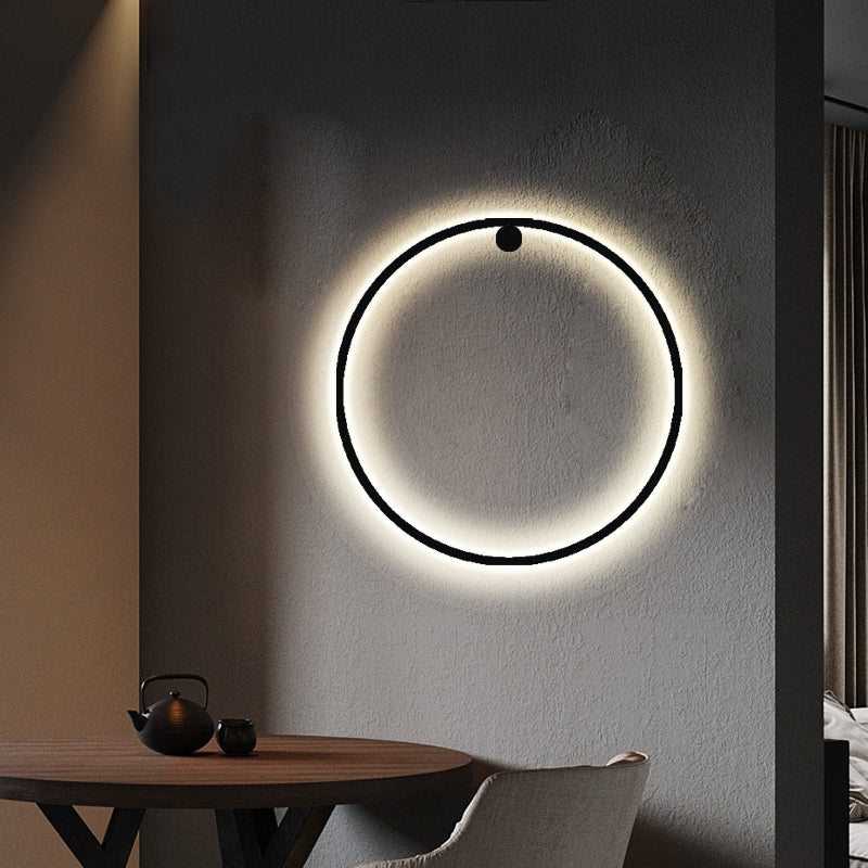 Round Shade Metal Wall Sconce Modern Style 1 Light Wall Mounted Light