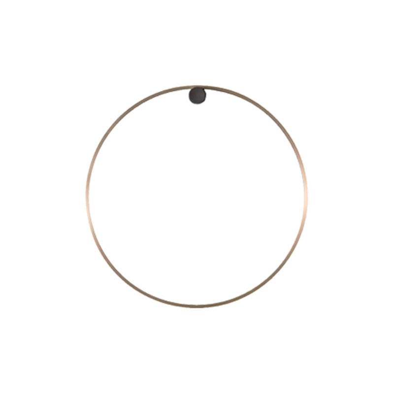 Round Shade Metal Wall Sconce Modern Style 1 Light Wall Mounted Light