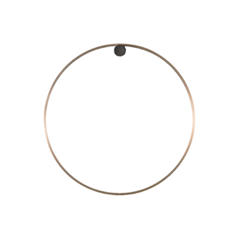 Round Shade Metal Wall Sconce Modern Style 1 Light Wall Mounted Light