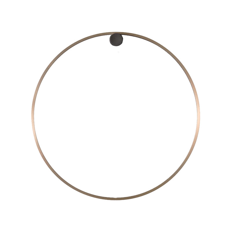Round Shade Metal Wall Sconce Modern Style 1 Light Wall Mounted Light