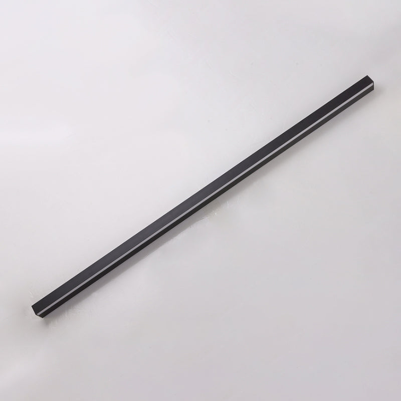 Linear Shade Metal Wall Sconce Modern Style 1 Light Wall Mounted Light in Black