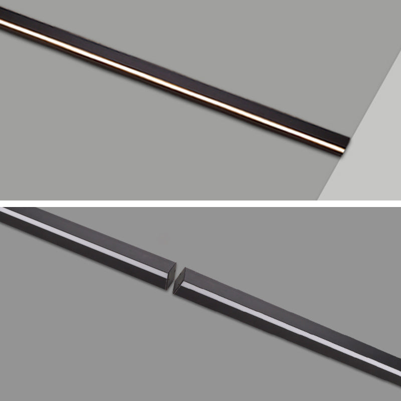 Linear Shade Metal Wall Sconce Modern Style 1 Light Wall Mounted Light in Black