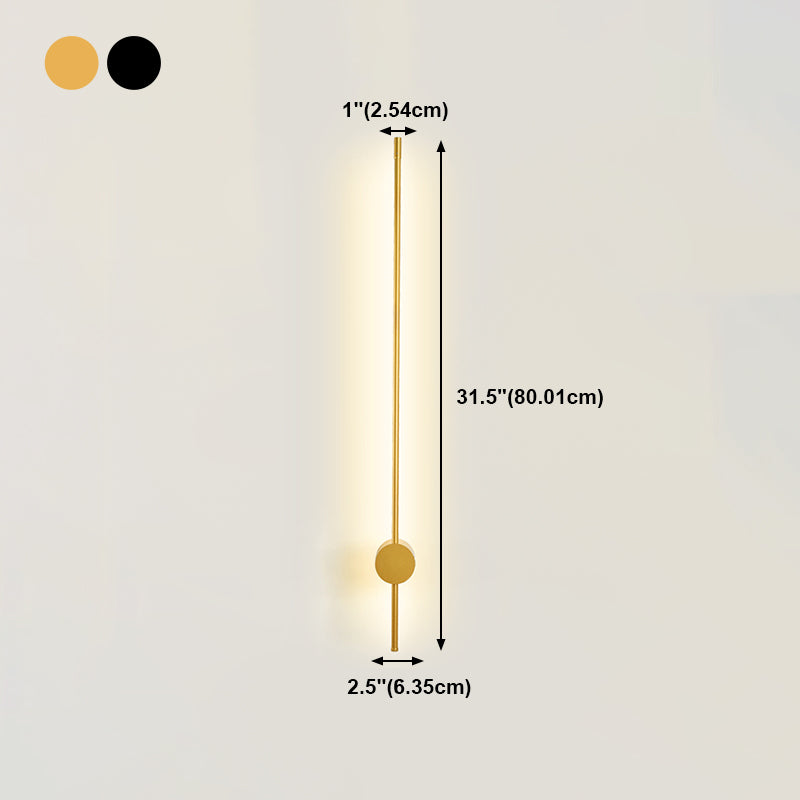 Linearer Schatten Metall Wandleuchten moderner Stil 1-Licht-Wandmontage Licht