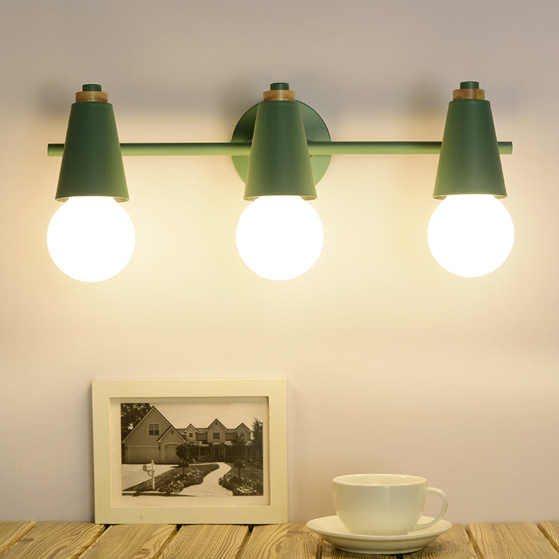 Modern Style Unique Shape Wall Sconce Metal Multi Light Wall Lighting for Bedroom
