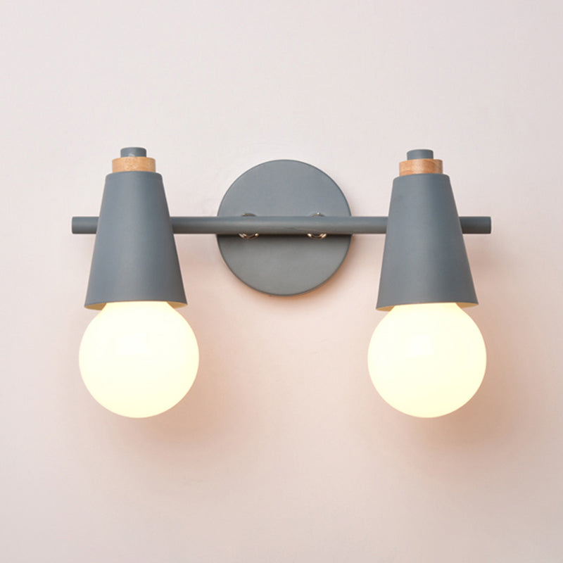 Modern Style Unique Shape Wall Sconce Metal Multi Light Wall Lighting for Bedroom