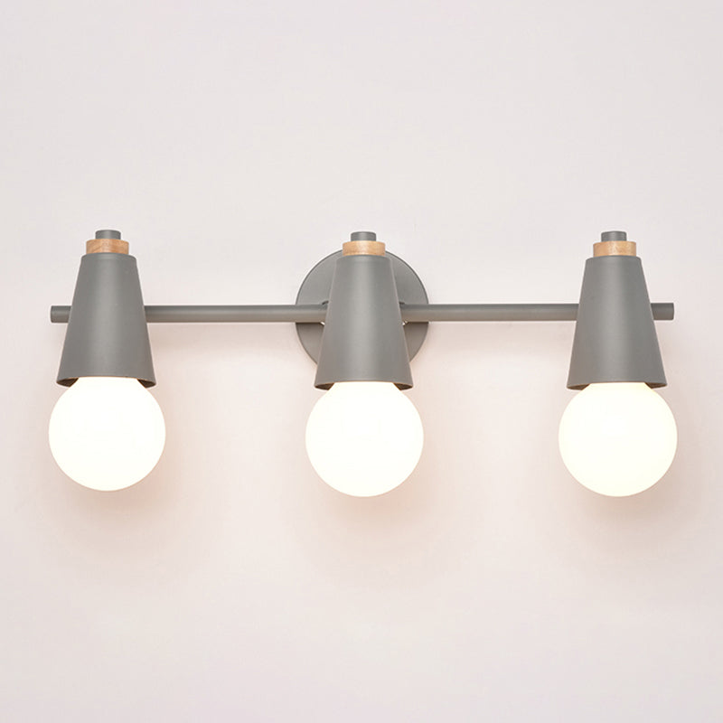 Modern Style Unique Shape Wall Sconce Metal Multi Light Wall Lighting for Bedroom