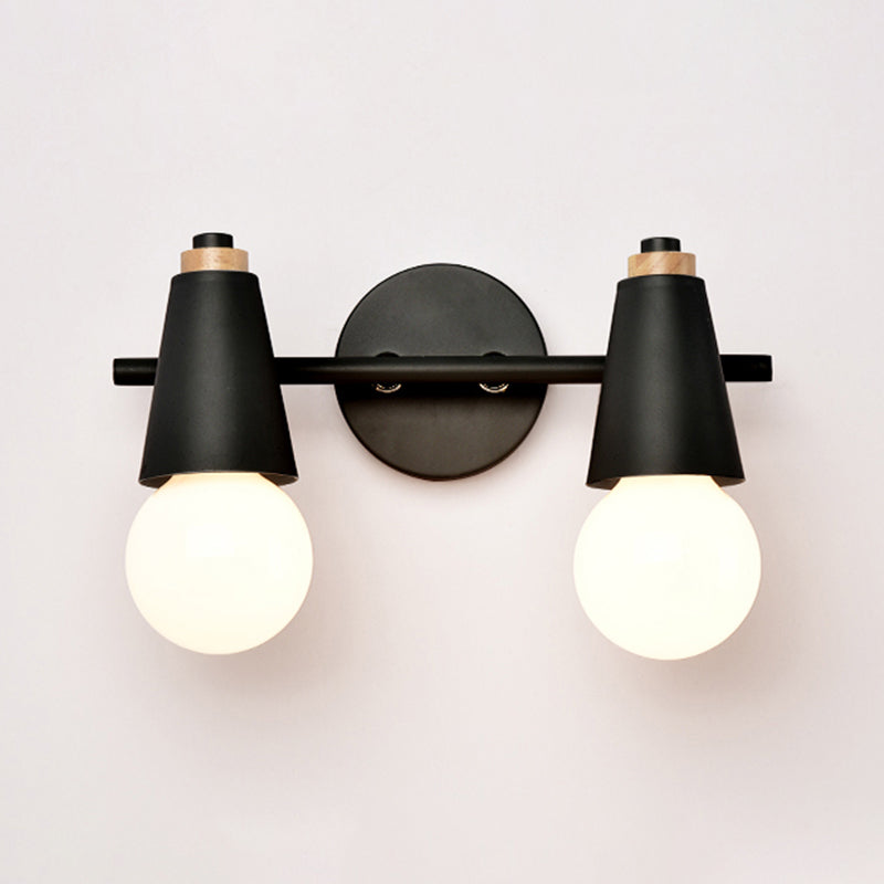 Modern Style Unique Shape Wall Sconce Metal Multi Light Wall Lighting for Bedroom