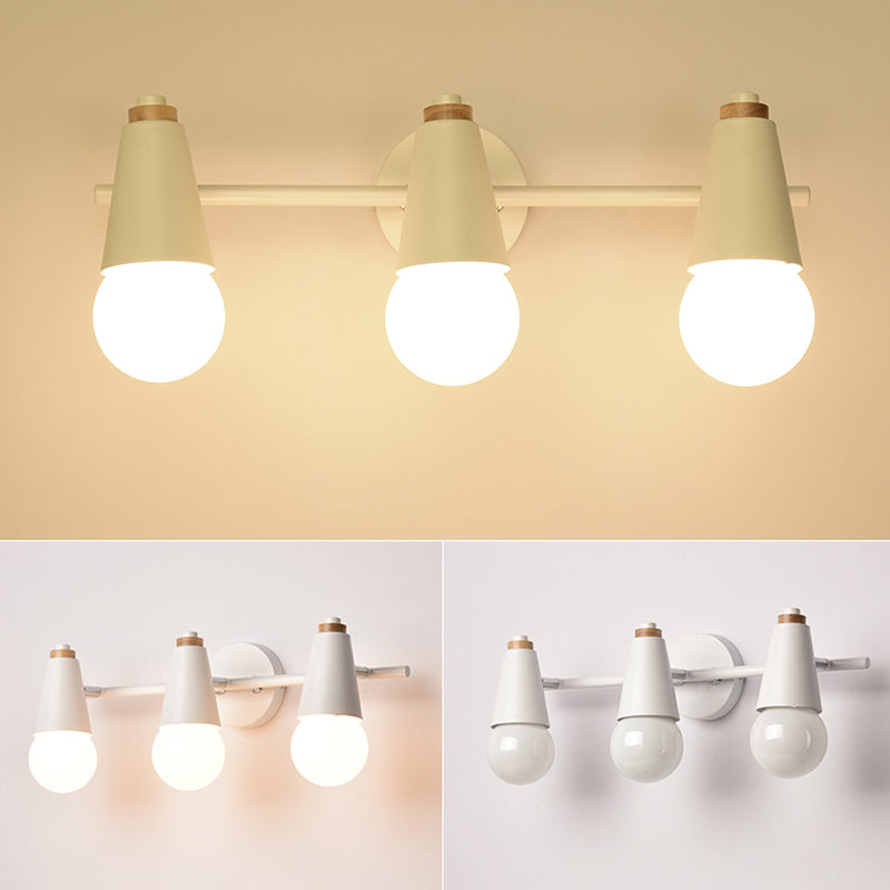 Modern Style Unique Shape Wall Sconce Metal Multi Light Wall Lighting for Bedroom