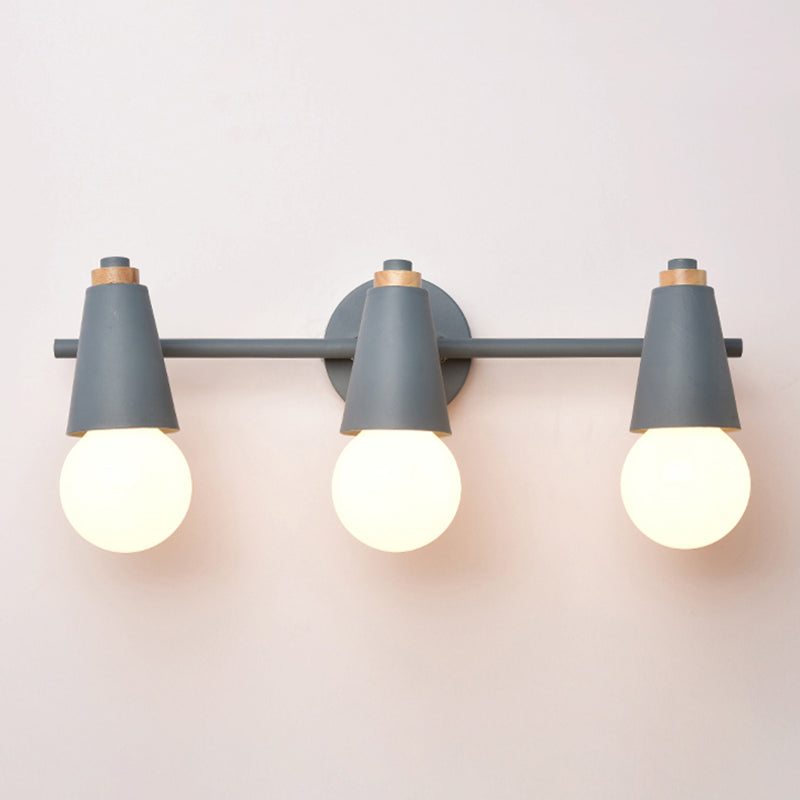 Modern Style Unique Shape Wall Sconce Metal Multi Light Wall Lighting for Bedroom