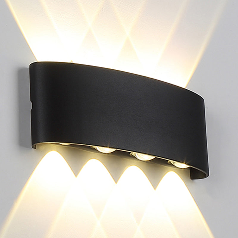 Modern Style Geometry Shape Wall Sconce Metal Multi Light Wall Lighting for Bedroom