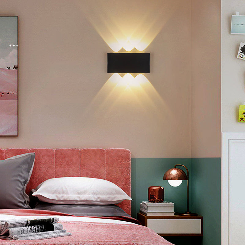 Modern Style Geometry Shape Wall Sconce Metal Multi Light Wall Lighting for Bedroom