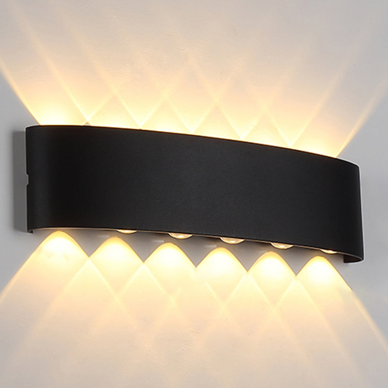 Modern Style Geometry Shape Wall Sconce Metal Multi Light Wall Lighting for Bedroom