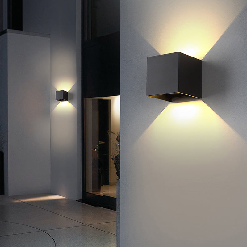Modern Style Geometry Shape Wall Sconce Metal Multi Light Wall Lighting for Bedroom