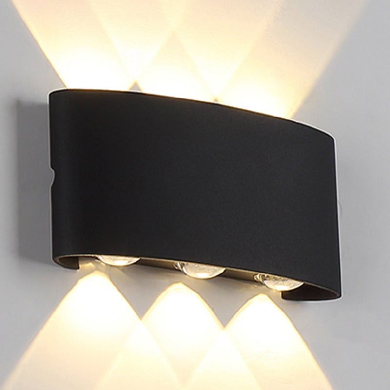 Modern Style Geometry Shape Wall Sconce Metal Multi Light Wall Lighting for Bedroom