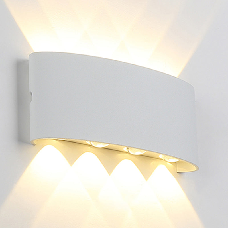 Modern Style Geometry Shape Wall Sconce Metal Multi Light Wall Lighting for Bedroom