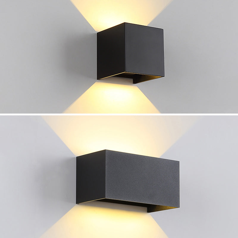Modern Style Geometry Shape Wall Sconce Metal Multi Light Wall Lighting for Bedroom