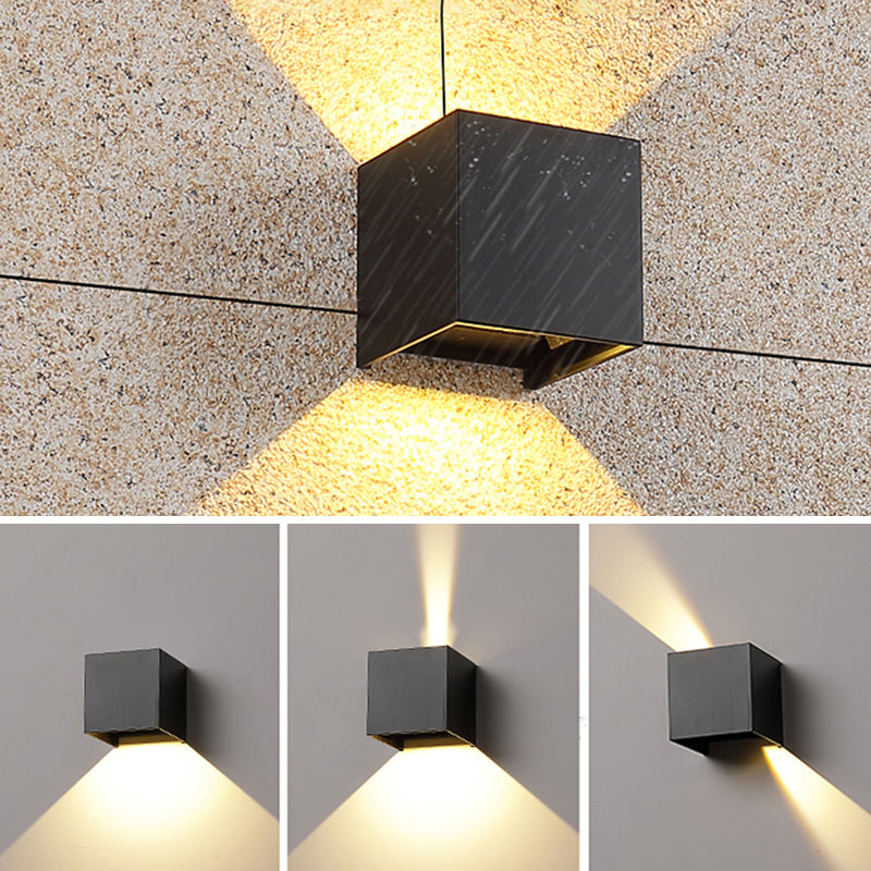 Modern Style Geometry Shape Wall Sconce Metal Multi Light Wall Lighting for Bedroom