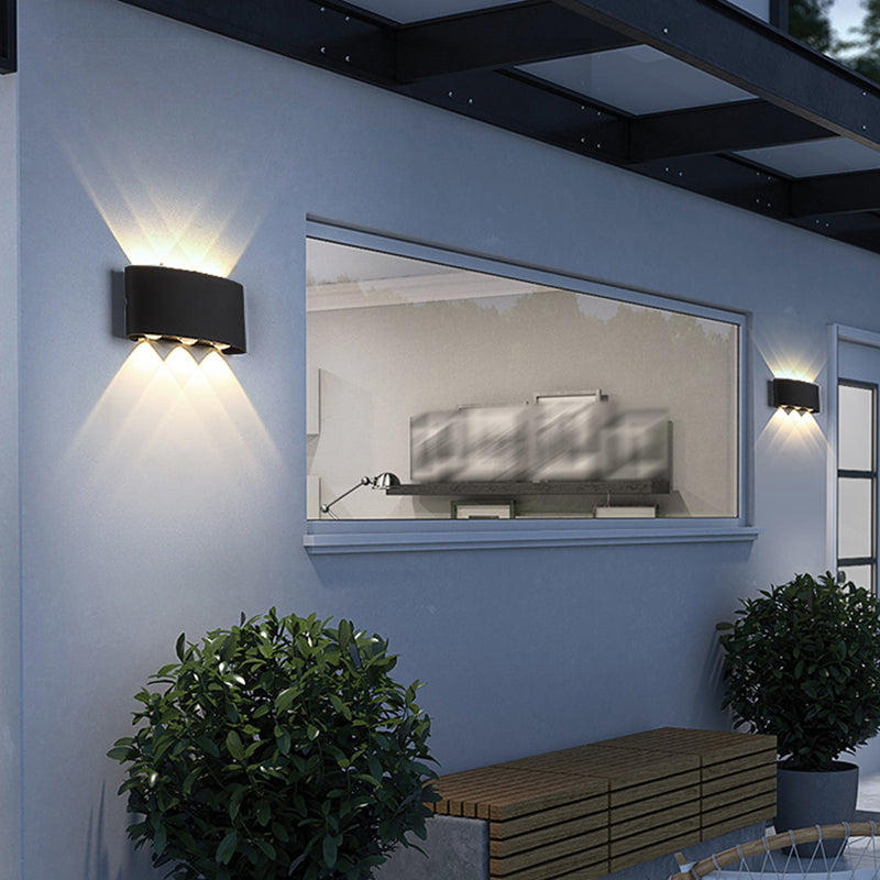 Modern Style Geometry Shape Wall Sconce Metal Multi Light Wall Lighting for Bedroom
