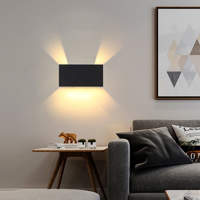Modern Style Geometry Shape Wall Sconce Metal Multi Light Wall Lighting for Bedroom
